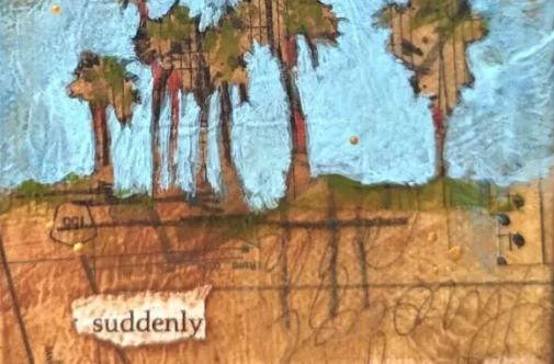 Palm tree painting