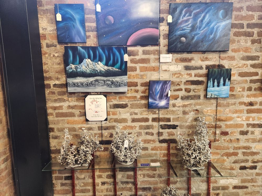 painting and sculptures by Cade Thornton in Lupercalia Art Society