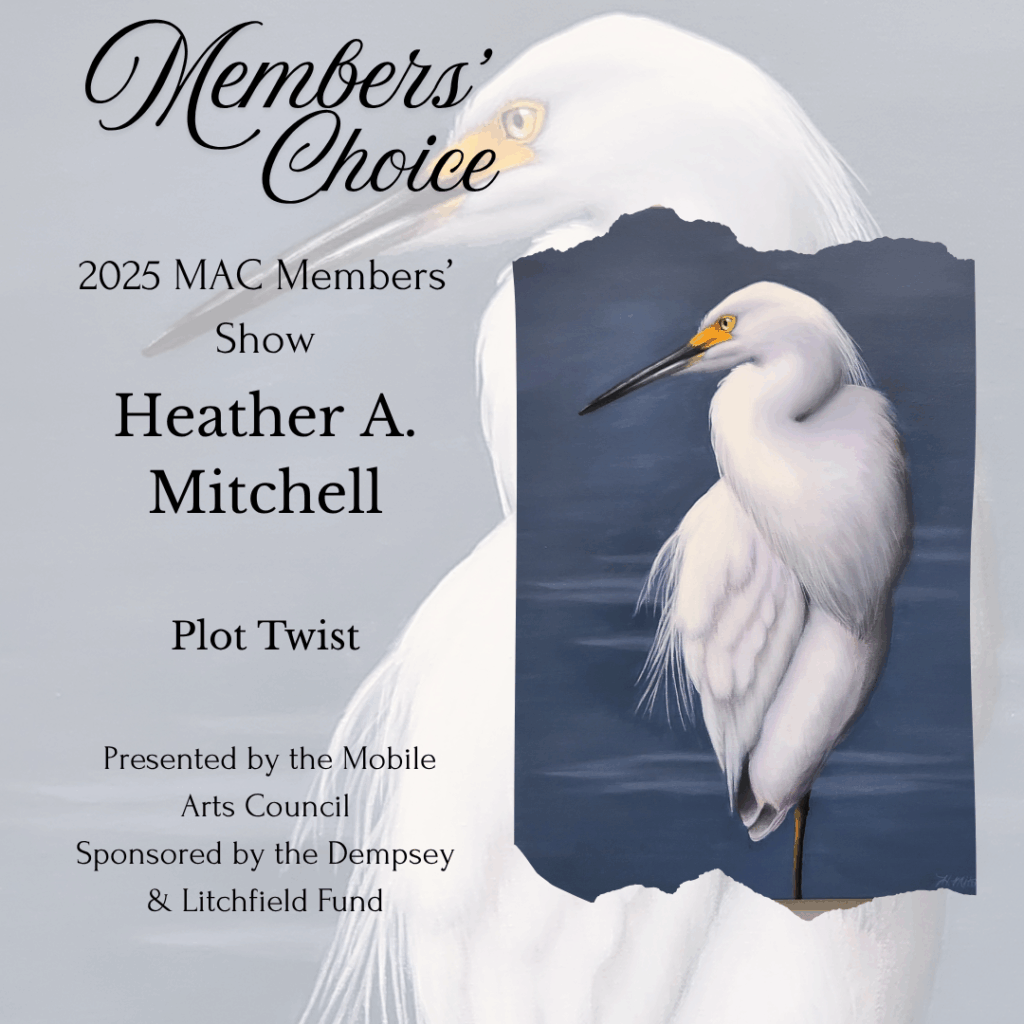 Members Choice Graphic for Heather Mitchel painting plot twist of large bird