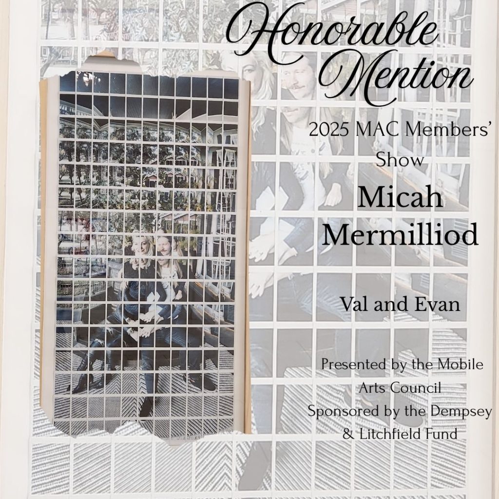 Honorable Mention graphic for Micha Mermilliod photograph collage Val and Evan