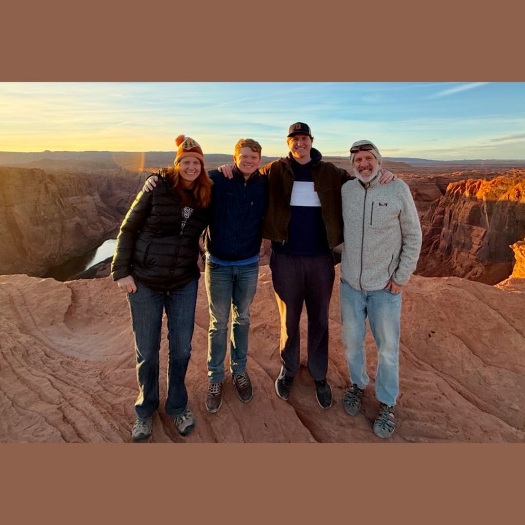 Lynn Oldshue and family at Grand Canyon