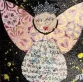 Mitzie Massey mixed media angel