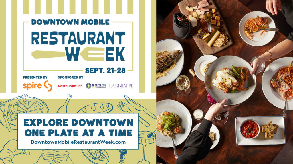 Downtown Mobile Restaurant Week Graphic