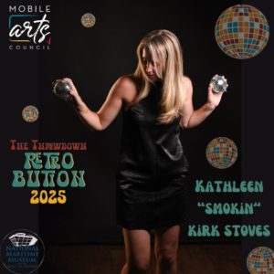 Mobile Arts Council 13th Throwdown Artist Graphic - Kathleen "Kat" Kirk Stoves