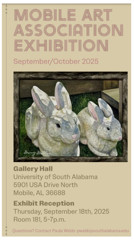 Mobile Art Association Exhibition at USA Marx Library