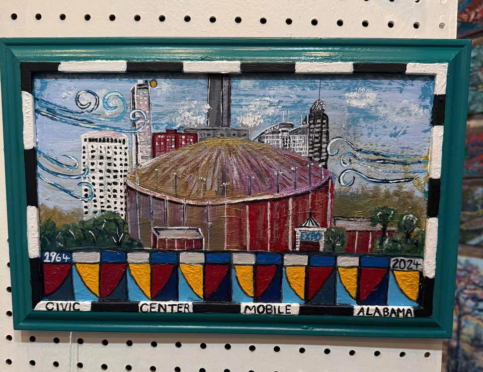 ArtiGras civic center painting