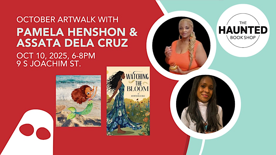 The Haunted Book Shop October ArtWalk graphic