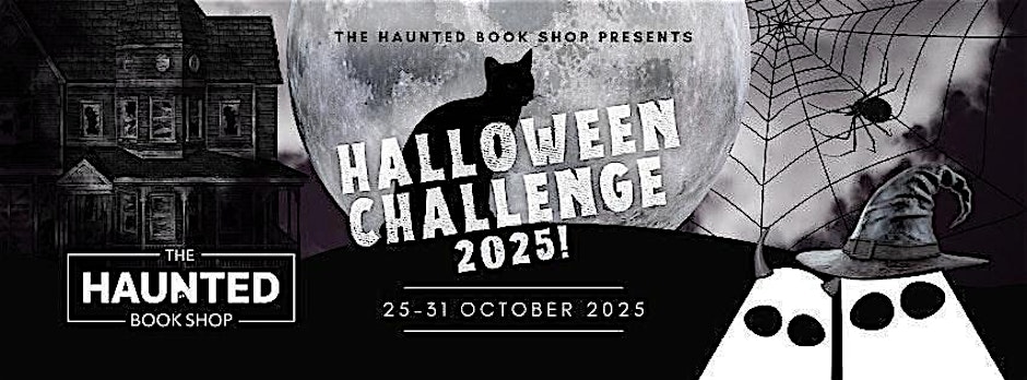 The Haunted Book Shop Halloween Challenge Graphic