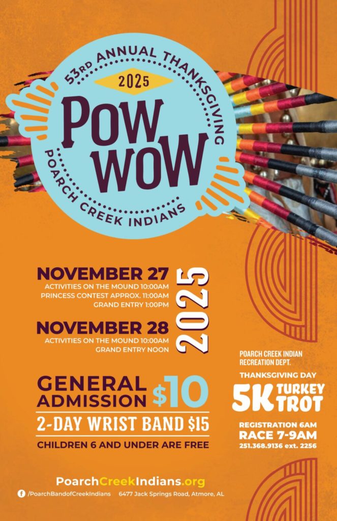 Poarch Creek Indians Pow Wow 2025 Poster