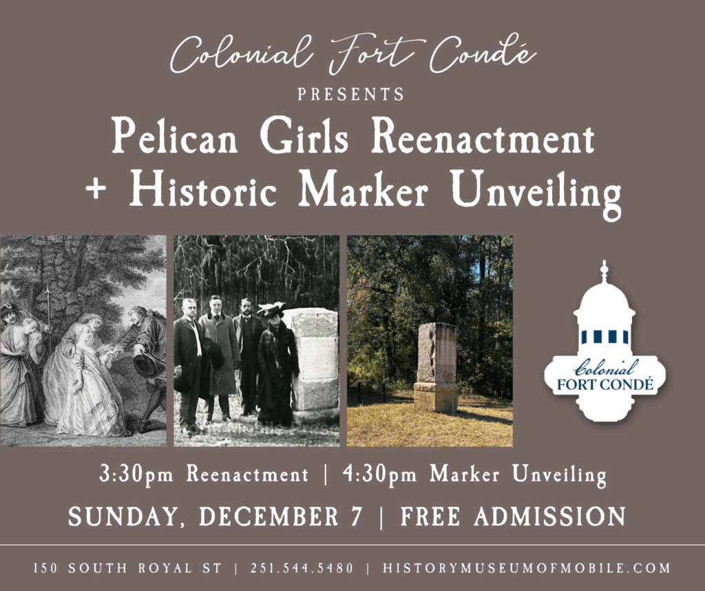 Colonial Fort Condé Pelican Girls Reenactment + Historic Marker Unveiling