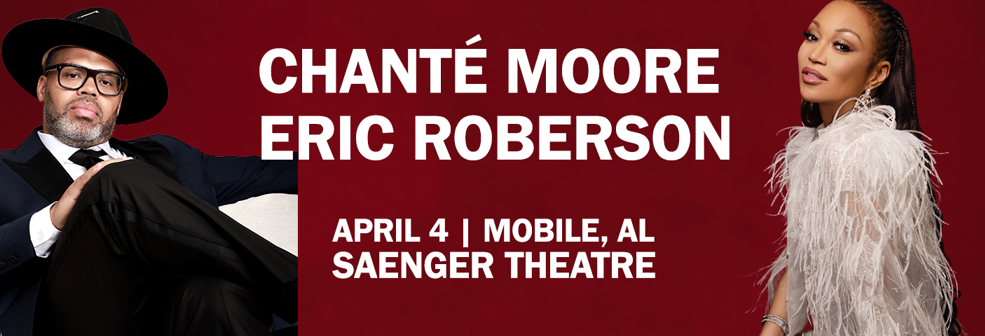 Chante Moore and Eric Roberson at the Saenger Theatre
