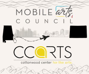 graphic for Mobile Arts Council Members show at Cottonwood Center for the Arts in Colorado Springs