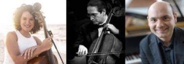 cellists José Sunderland and Kat Vittetoe, along with guest pianist Benjamin Rollings