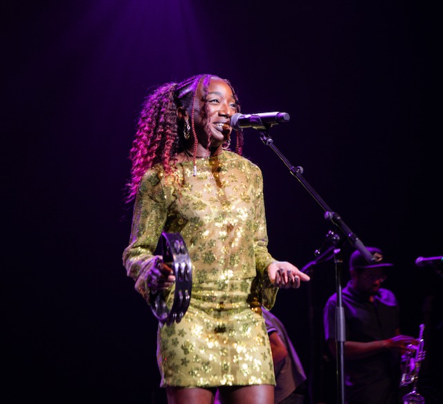 Symone French during her opening performance for Macy Gray at the Mobile Saenger Theater