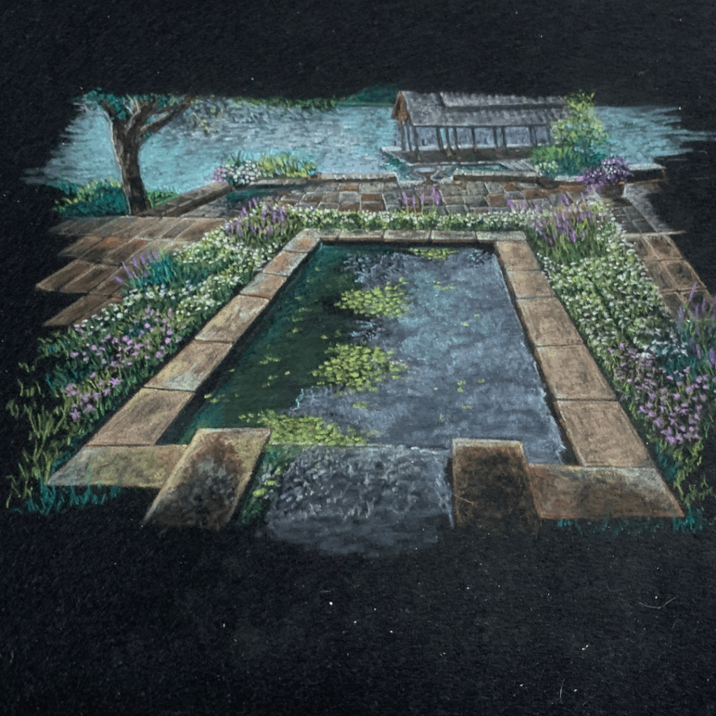 Velvet painting by Robert Halcombe