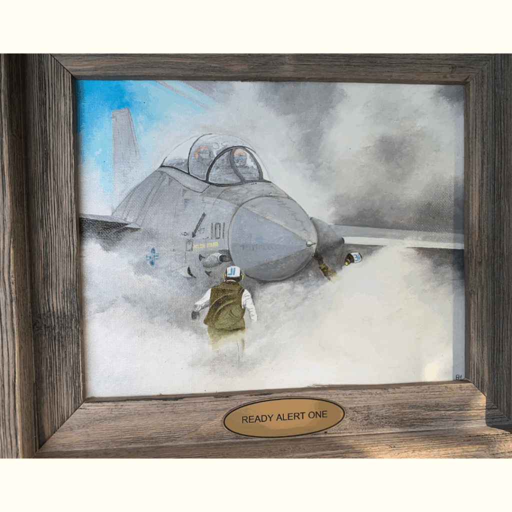 Robert Halcombe art - Ready Alert One - oil on canvas