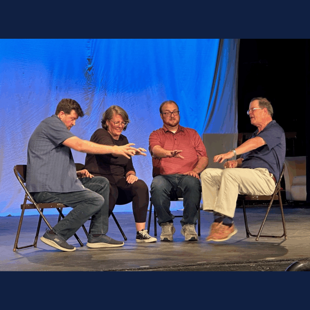 Dad Company Improv performing