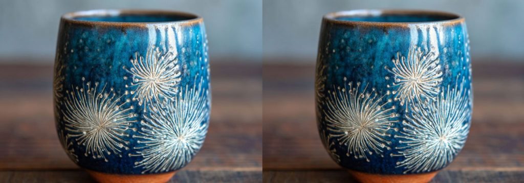firework clay pinch pot