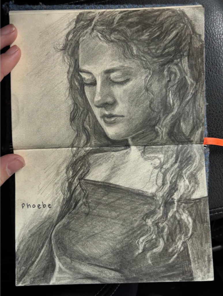 Artist of the month Phoebe Graham sketch work