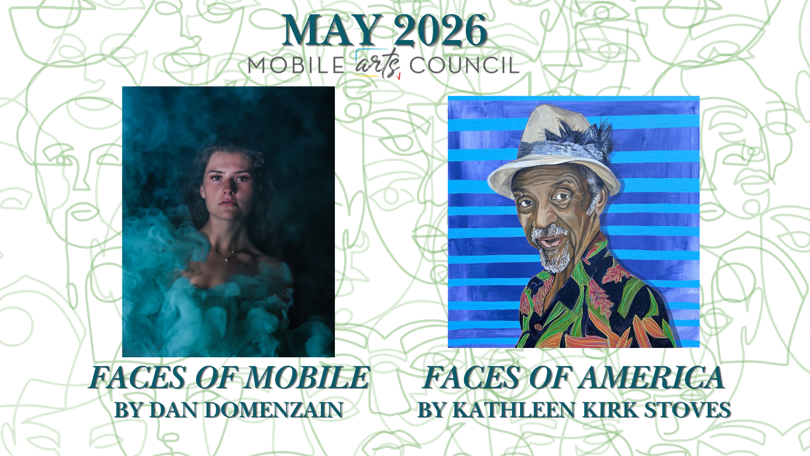May 2026 Exhibition Graphic Daniel Domenzain Kathleen Kirk Stoves