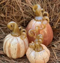 Muffinjaw Designs Glass Pumpkins