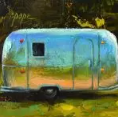 Airstream RV painting by Cat Pope