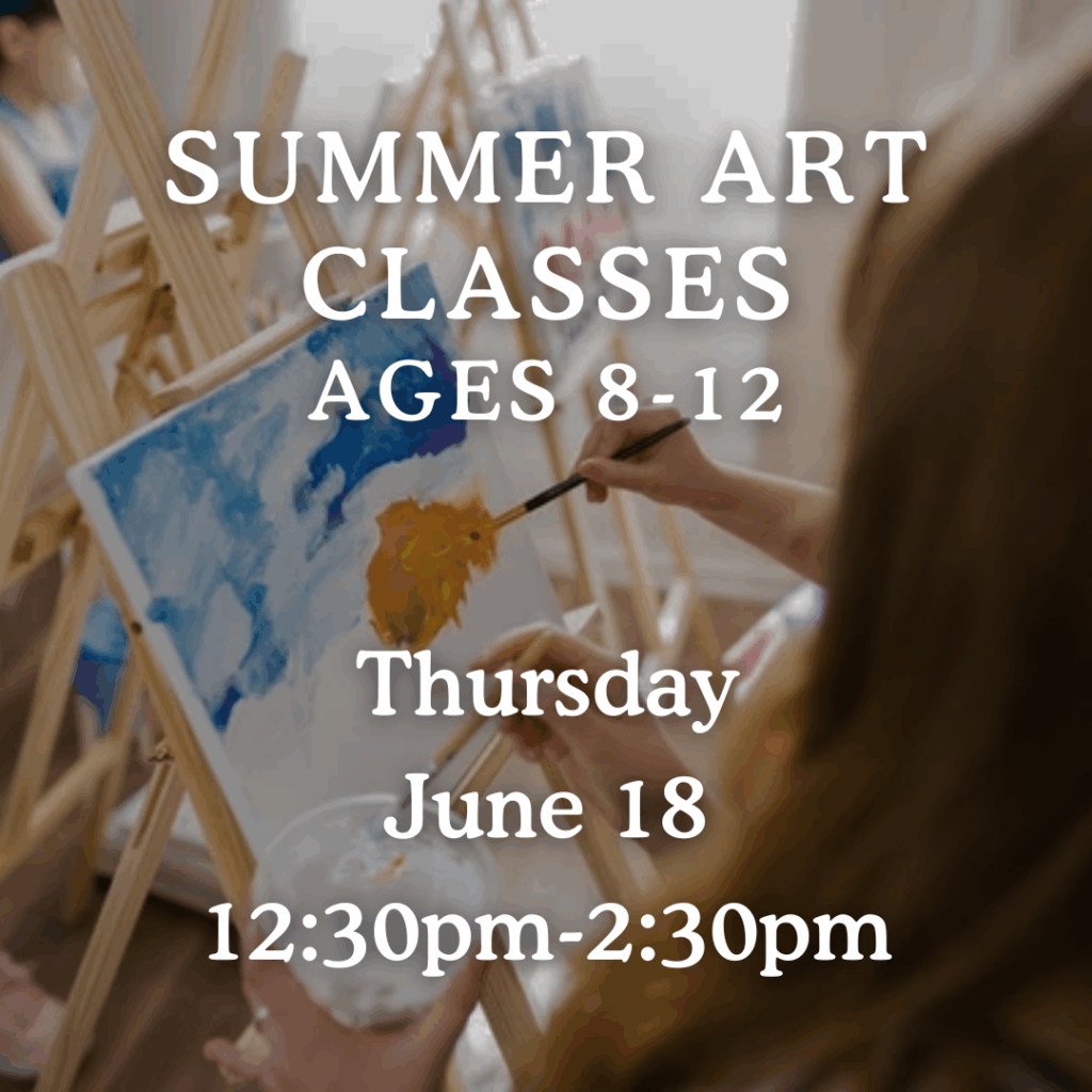 South Mobile County Arts Council Summer Art Classes June Graphic