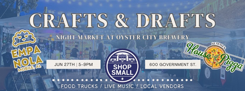 Oyster City Brewing Crafts & Drafts Market graphic